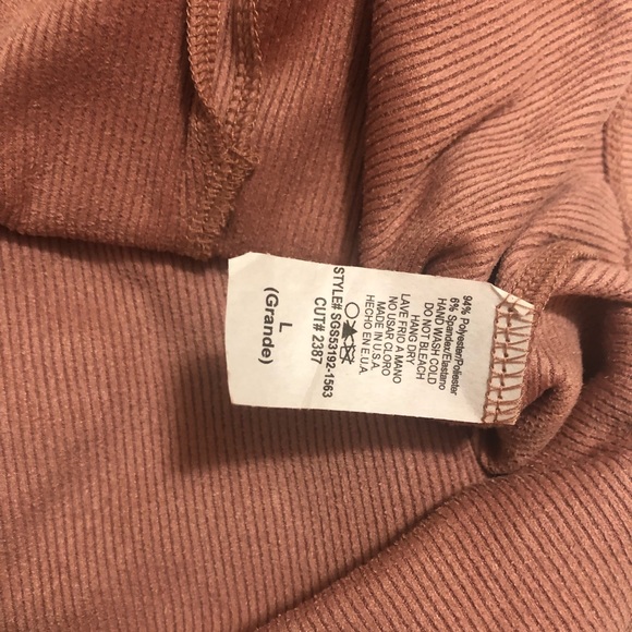 ee:some dusty rose cord mini skirt NWT large - Picture 4 of 4